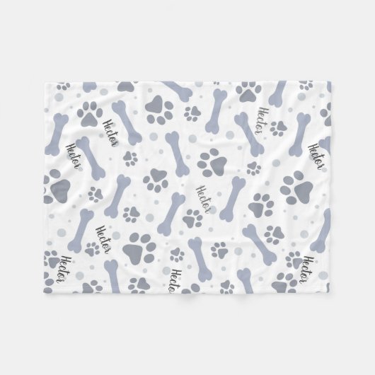 Aangepaste hond Blanket Fleece Deken (Voorkant (Horizontaal))