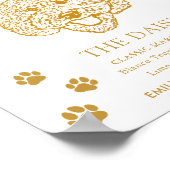 Aangepaste hond bruiloft handtekening Drink teken Poster (Hoek)