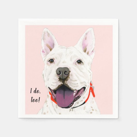 Aangepaste hond Cocktail Napkin Servet (Voorkant)