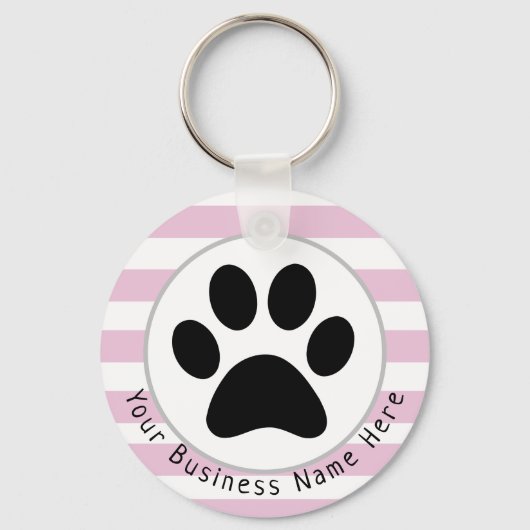 Aangepaste hond die zaken loopt sleutelhanger (Voorkant)