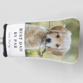 Aangepaste hond foto Beste pap door Par gepersonal Golfheadcover (Voorkant)