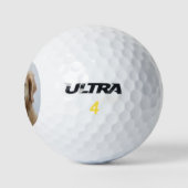 Aangepaste hond Foto Beste vader Golfballen (Logo)