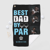 Aangepaste hond foto collage beste papa door par golfhanddoek (Insitu)