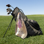 Aangepaste hond Foto Dog Mam Aangepast Golfhanddoek (Groen)