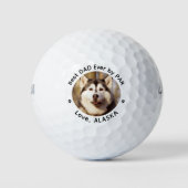 Aangepaste hond foto Eenvoudige gepersonaliseerde  Golfballen (Voorkant)