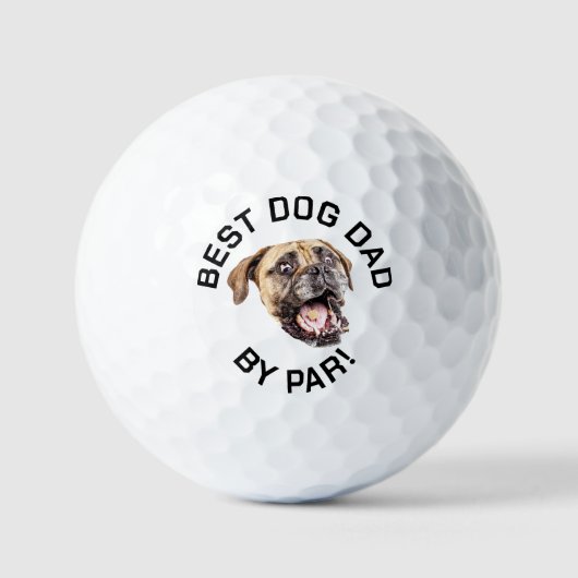 Aangepaste Hond Foto, Hond Foto Gezicht Nieuwe Vad Golfballen (Voorkant)