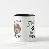 Aangepaste Hond Foto Hond Moeder Mok (Midden)