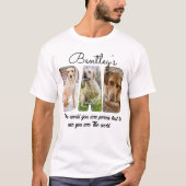 Aangepaste Hond Foto Hond Papa Gift Hondenliefhebb T-shirt (Voorkant)