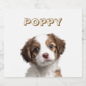 Aangepaste Hond Foto & Naam Beer Label Bier Etiket (Enkel label)