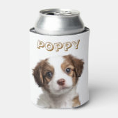 Aangepaste Hond Foto & Naam Koelbox Blikjeskoeler (Blikje Voorkant)