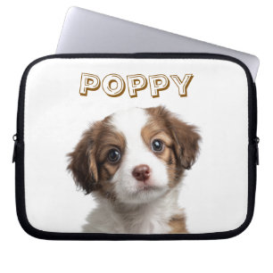 Aangepaste Hond Foto & Naam Laptop Mouw Sleeve