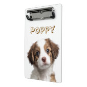 Aangepaste Hond Foto & Naam - Mini Klembord (Angled2)