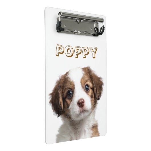 Aangepaste Hond Foto & Naam - Mini Klembord (Schuin)