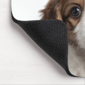 Aangepaste Hond Foto & Naam Mousepad Muismat (Hoek)