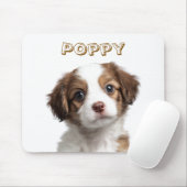 Aangepaste Hond Foto & Naam Mousepad Muismat (Met muis)