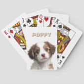 Aangepaste Hond Foto & Naam Poker Kaarten (Achterkant)