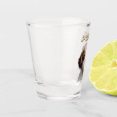 Aangepaste Hond Foto & Naam Shot Glas (Links)