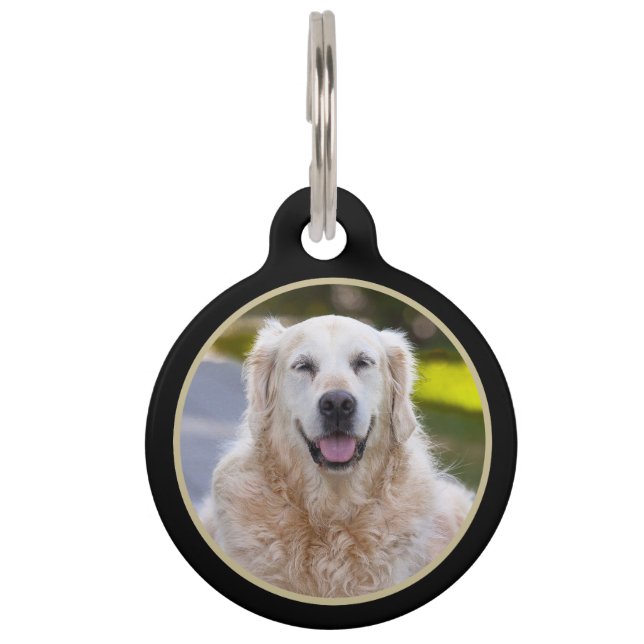 Aangepaste hond foto Pet ID Tag Huisdierpenning (Voorkant)