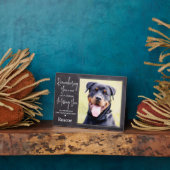 Aangepaste hond Foto Pet Loss Herdenking Pet Memor Fotoplaat (Zijkant)