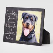 Aangepaste hond Foto Pet Loss Herdenking Pet Memor Fotoplaat (Zijkant)