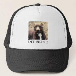 Aangepaste hond foto Pitbull Trucker Hat Pet