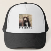 Aangepaste hond foto Pitbull Trucker Hat Trucker Pet (Voorkant)