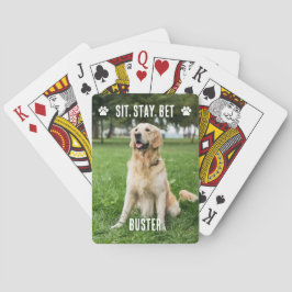 Aangepaste Hond Foto Poker Kaarten