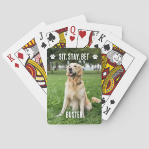 Aangepaste Hond Foto Poker Kaarten