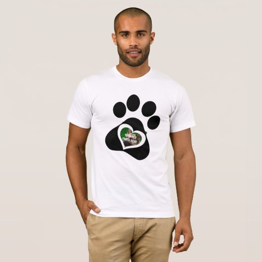 Aangepaste Hond Foto T-shirt - Gepersonaliseerde P (Voorkant volledig)