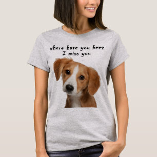 Aangepaste hond, foto T-Shirt, Pet Drawing T-shirt