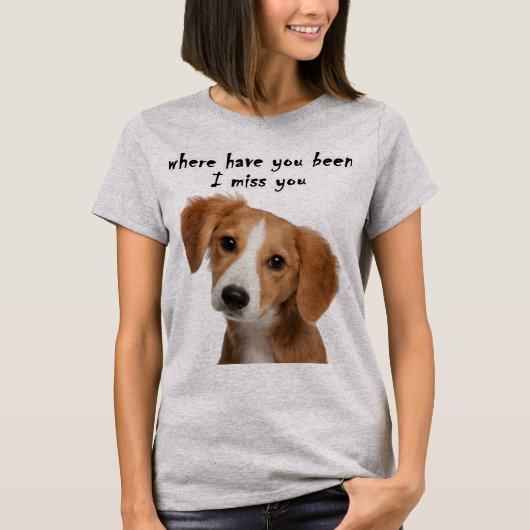Aangepaste hond, foto T-Shirt, Pet Drawing T-shirt (Voorkant)