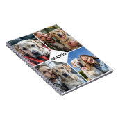 Aangepaste Hond Fotocollage Huisdier Notitieboek (Rechterzijde)