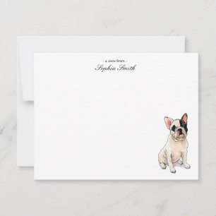 Aangepaste hond Franse Bull Hartelijk dank Bedankkaart