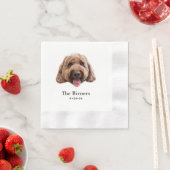 Aangepaste hond gepersonaliseerde Cheers servetten (Insitu)
