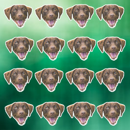 Aangepaste Hond Gezicht Sticker, Hondenliefhebber  Sticker