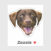 Aangepaste Hond Gezicht Sticker, Hondenliefhebber  Sticker (Vel)