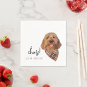 Aangepaste Hond Herfst Bruiloft Servetten Goldendo (Insitu)