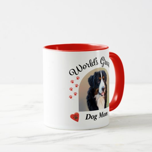 Aangepaste Hond Huisdier Foto Werelden Grootste Ho Mok (Voorkant rechts)