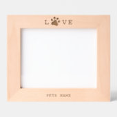 Aangepaste Hond Huisdier Love Paw Aangepaste gegra Gegraveerde Lijstjes (Voorkant)