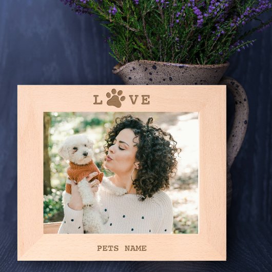 Aangepaste Hond Huisdier Love Paw Aangepaste gegra Gegraveerde Lijstjes