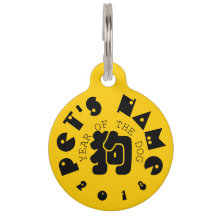 Aangepaste hond Ideogram Chinees Jaar Zodiac Pet T