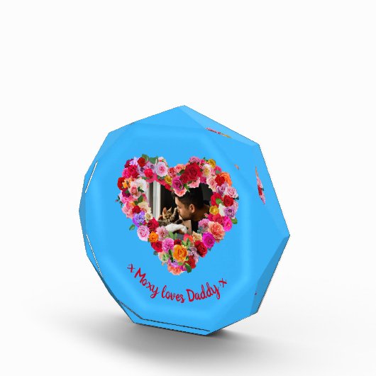 Aangepaste Hond, Kat, Huisdier Foto Vaderdag Roos (Rechts)