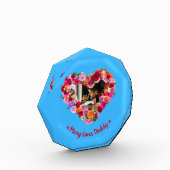 Aangepaste Hond, Kat, Huisdier Foto Vaderdag Roos  (Links)