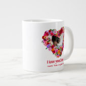 Aangepaste Hond, Kat, Huisdier Foto Vaderdag Roos  Grote Koffiekop (Voorkant rechts)