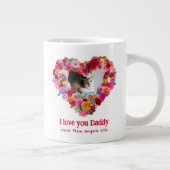 Aangepaste Hond, Kat, Huisdier Foto Vaderdag Roos  Grote Koffiekop (Rechts)