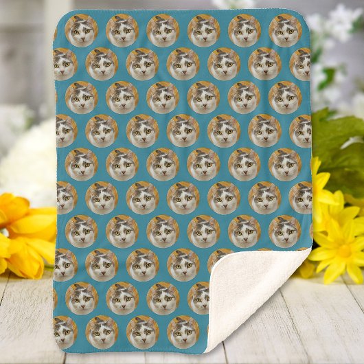 Aangepaste hond kat of elke foto gepersonaliseerd sherpa deken