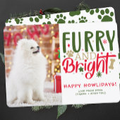 Aangepaste Hond Kerstfoto Gepersonaliseerd Afbeeld Feestdagenkaart