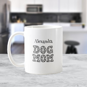 Aangepaste Hond Mam Dalmatische Print Design Koffiemok