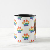 Aangepaste Hond Mam, Hond Pap, Personaliseer Gift Mok (Midden)