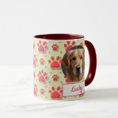 Aangepaste Hond Mam, Hond Pap, Personaliseer Gift Mok (Voorkant rechts)